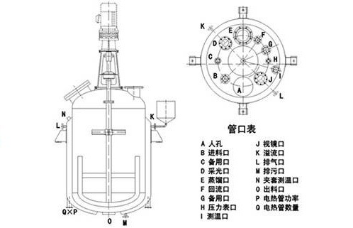 反應釜結(jié)構圖
